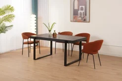 CASAVANTI Esstisch 160 x 90 cm Eiche schwarz