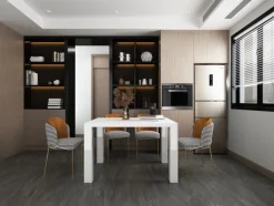 CASAVANTI Esstisch 120-240 x 80 cm weiß