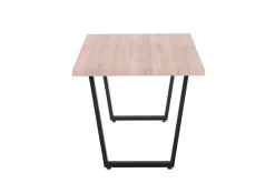 CASAVANTI Esstisch 160 x 90 cm Sonoma Eiche/schwarz