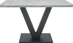 CASAVANTI Esstisch MIA 135 x 80 cm Metall/Zement-Optik