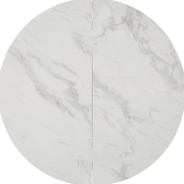 CASAVANTI Esstisch PLAZZA 120-170 x 76 cm weiß/Keramikoptik