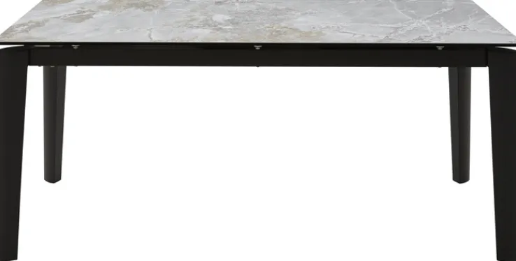 CASAVANTI Esstisch TABULAR 180(240) x 90 cm anthrazit/grau-braun