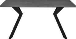 CASAVANTI Esstisch TAIGA 160 x 90 cm Glaskeramik grau/schwarz