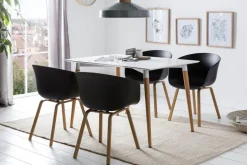 CASAVANTI Esszimmerstuhl 2er Set schwarz