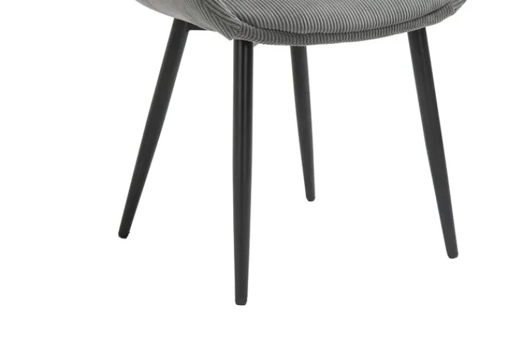 CASAVANTI Esszimmerstuhl 2er Set grau/schwarz