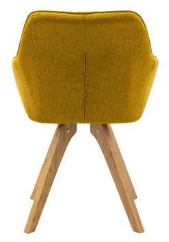 CASAVANTI Esszimmerstuhl 2er Set currygelb/ Eiche