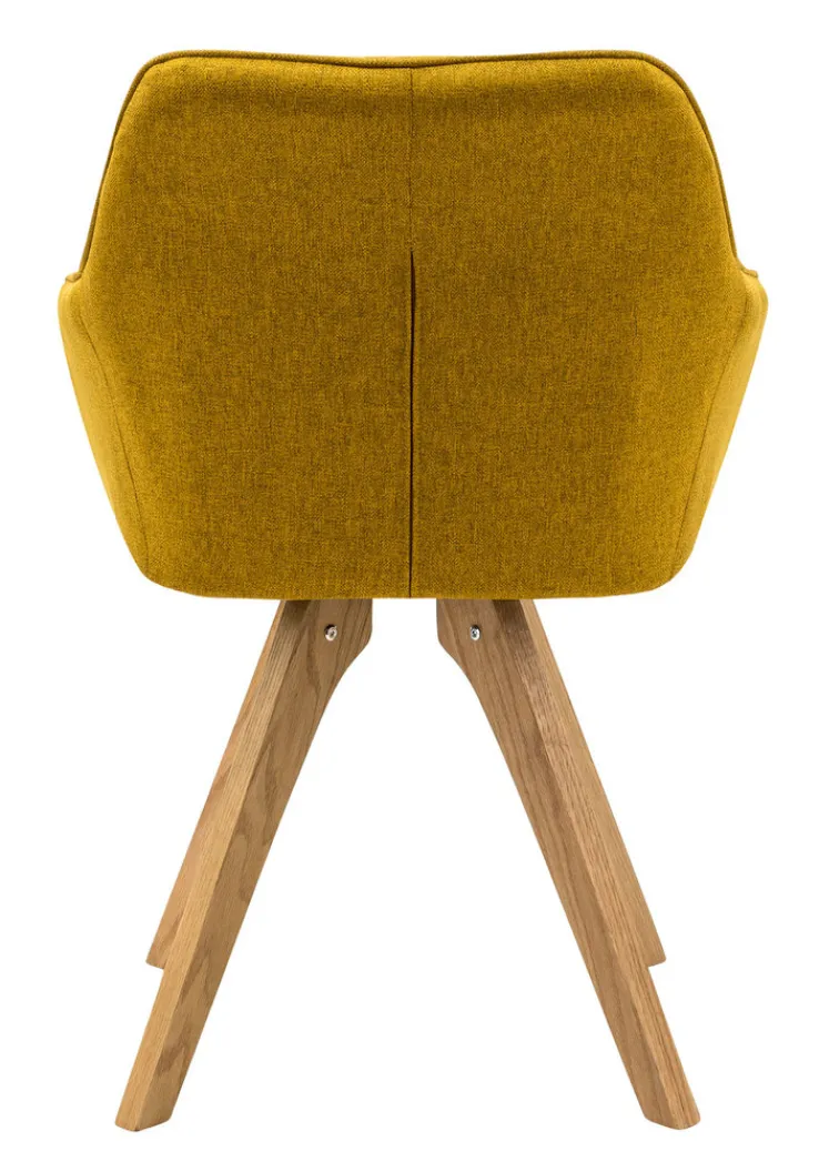 CASAVANTI Esszimmerstuhl 2er Set currygelb/ Eiche