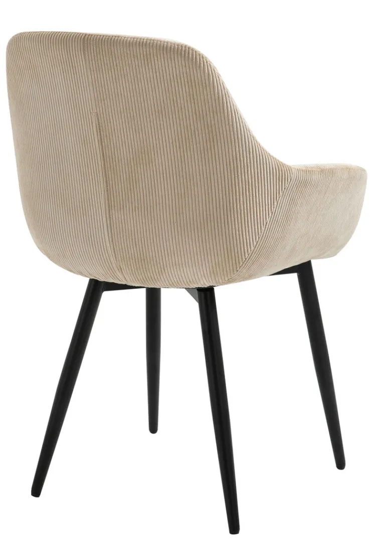 CASAVANTI Esszimmerstuhl 2er Set beige/schwarz