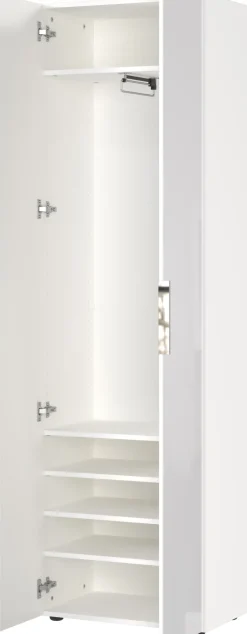 CASAVANTI Garderobenschrank GENOVA 59 x 197 cm weiß