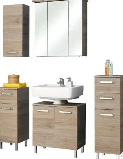 CASAVANTI Hochschrank OFFENBACH 30 x 195,5 x 33 cm braun