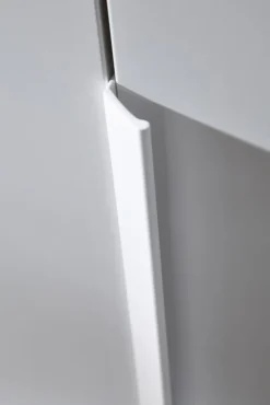 CASAVANTI Kleiderschrank PURISMA Alpinweiß/ Glas Kristallweiß