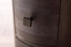 CASAVANTI Kommode 34 x 85 cm Mango Massivholz schwarz