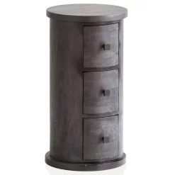 CASAVANTI Kommode 34 x 65 cm Mango Massivholz schwarz