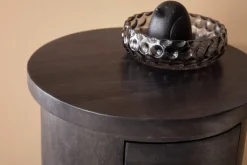 CASAVANTI Kommode 34 x 65 cm Mango Massivholz schwarz