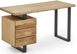 CASAVANTI Schreibtisch 140 x 60 cm Eiche massiv