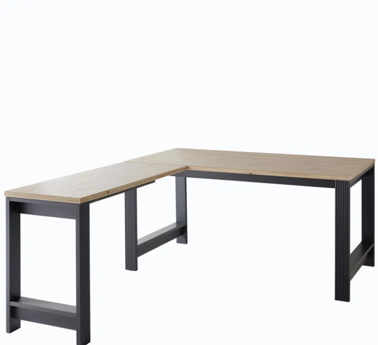 CASAVANTI Schreibtisch-Winkel JASMIN Graphit/ Artisan Eiche