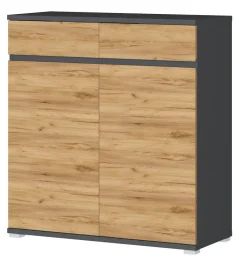 CASAVANTI Schuhschrank ALMADA anthrazit /Navara Eiche NB