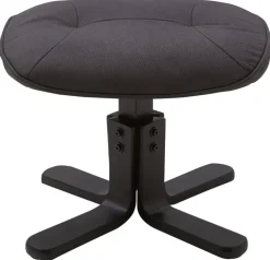 CASAVANTI Sessel mit Hocker 2-teilig grau