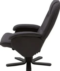 CASAVANTI Sessel mit Hocker 2-teilig grau