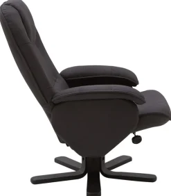 CASAVANTI Sessel mit Hocker 2-teilig grau