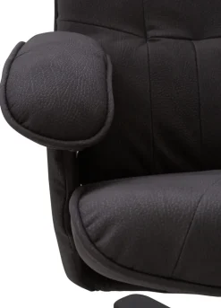 CASAVANTI Sessel mit Hocker 2-teilig grau