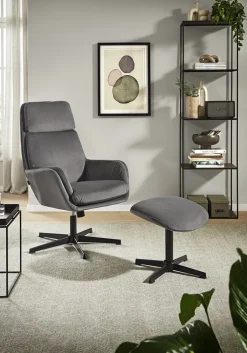 CASAVANTI Sessel Set 2-tlg. dunkelgrau