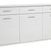 CASAVANTI Sideboard TRENTO 184 x 89 cm NB Hochglanz tiefzieh weiß