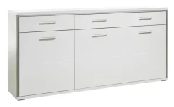 CASAVANTI Sideboard TRENTO 184 x 89 cm NB Hochglanz tiefzieh weiß