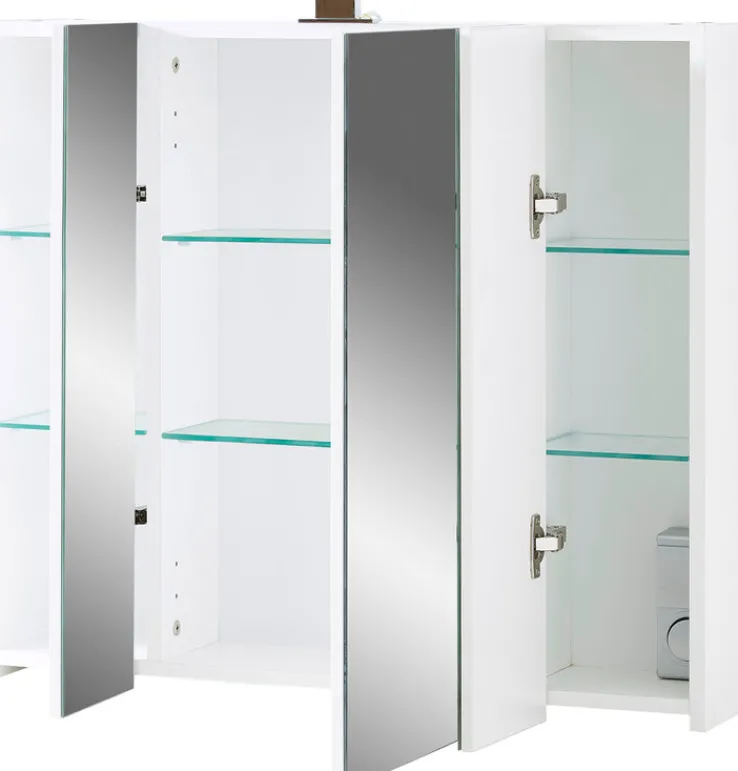 CASAVANTI Spiegelschrank CARA 76 x 71 x 23 cm weiß