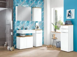 CASAVANTI Wandschrank CARA 39 x 69 x 27 cm weiß/braun