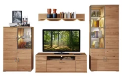 CASAVANTI Wohnwand BRILON II 4-teilig Alteiche teilmassiv