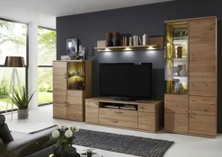 CASAVANTI Wohnwand BRILON I 4-teilig Alteiche teilmassiv