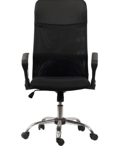 Chefsessel 62 x 118 x 64 cm schwarz/ chromfarbig