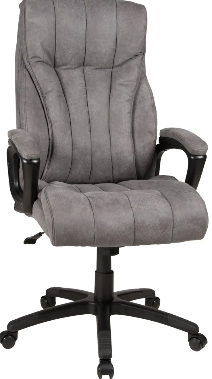 Chefsessel JOHN XXL 150 kg Schwarz/ Grau