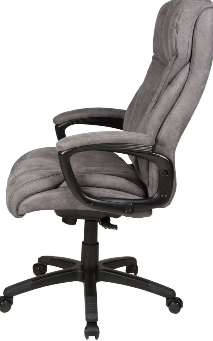 Chefsessel JOHN XXL 150 kg Schwarz/ Grau