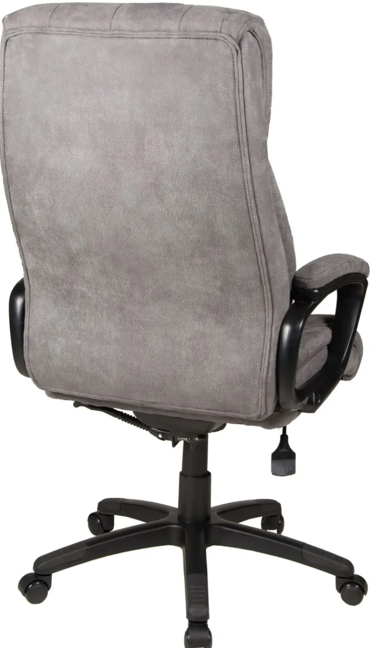 Chefsessel JOHN XXL 150 kg Schwarz/ Grau