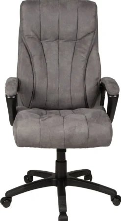 Chefsessel JOHN XXL 150 kg Schwarz/ Grau