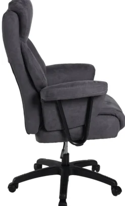 Chefsessel MAURO XXL 150 kg Schwarz/ Dunkelgrau