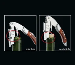 cilio Kellnermesser LEGNO 13 cm Metall satiniert Holzoptik
