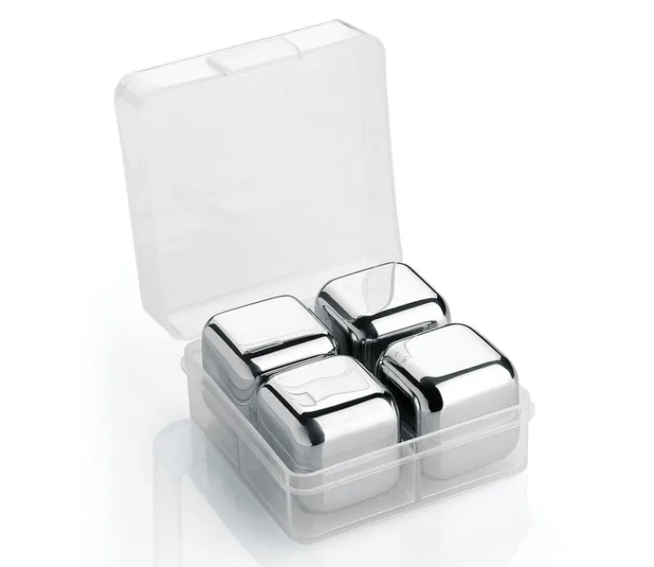 cilio Kühlwürfel Set STEEL 5-teilig Edelstahl silberfarbig