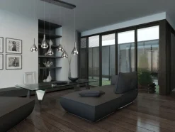 CINQUE LED Balkenpendel CIPERA 6-flg schwarz