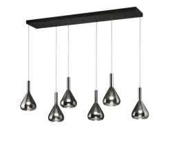 CINQUE LED Balkenpendel CIPERA 6-flg schwarz