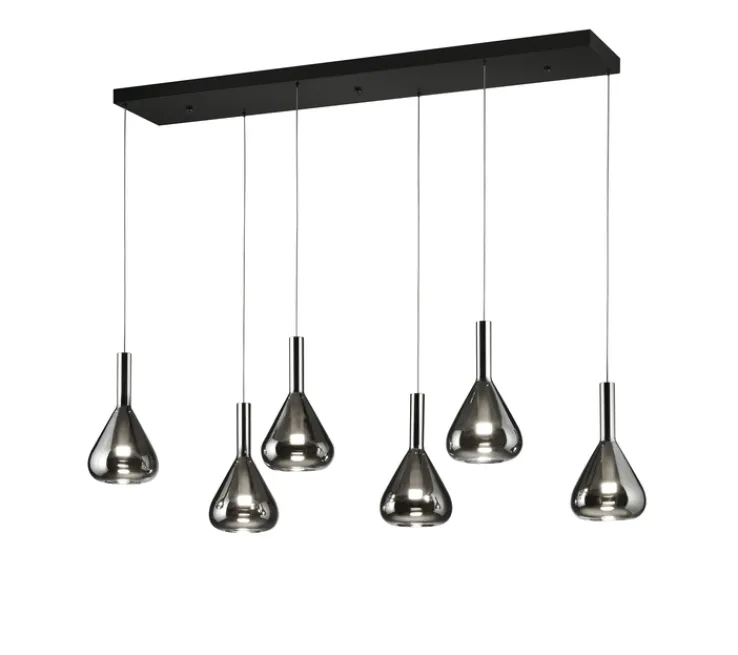 CINQUE LED Balkenpendel CIPERA 6-flg schwarz