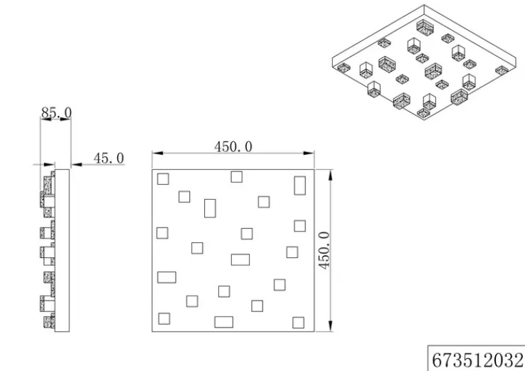 CINQUE LED Deckenlampe CIVETO 20-flg