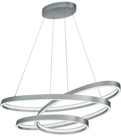 CINQUE LED Pendelleuchte CIOLA 115 cm nickelfarbig