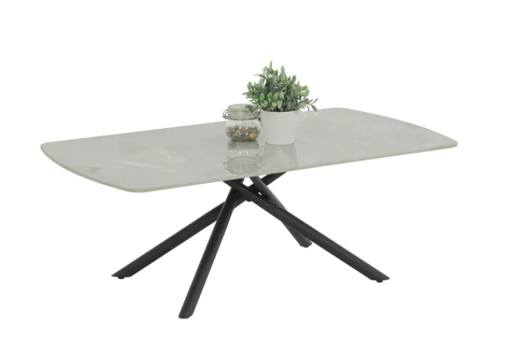 QUARTIER Cochtisch FRIEDA 120x68 cm Mamoroptik