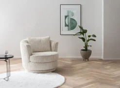 Cocktailsessel SPIN 95 cm elfenbein