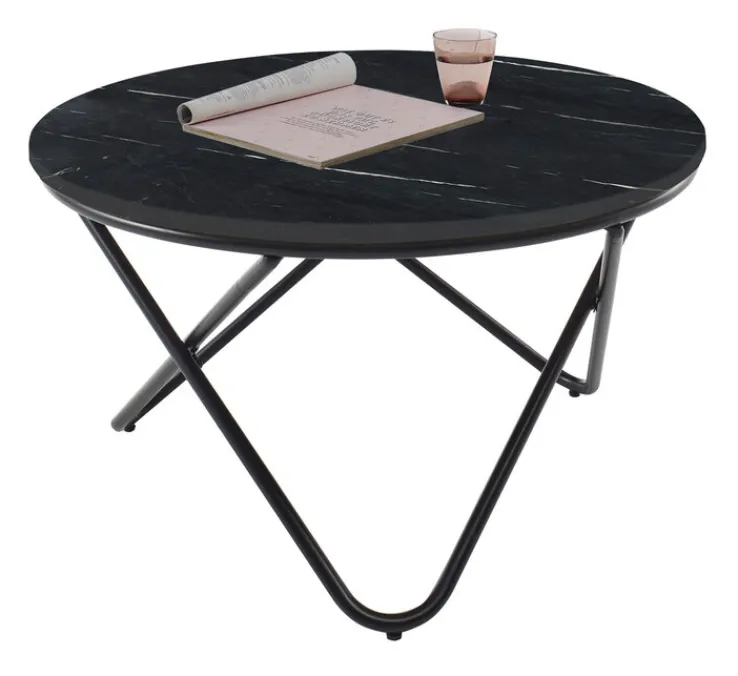 Couchtisch 80 x 46 cm schwarz