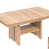 Couchtisch 120-160 x 70 cm Wildeiche furniert