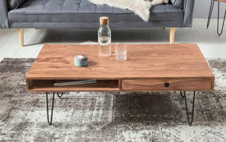 Couchtisch 120 x 60 cm Akazie